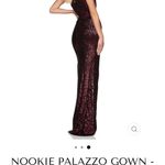 Nookie  One-Shoulder Sequin Dress - Deep Red Photo 1