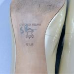 Antonio Melani  Cream Metallic Patent Leather Open Toe Heels 9 1/2 M Fairy Photo 13