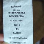 RE/DONE ‎ LEVIS LEOPARD TWILL PENCIL SKIRT Photo 4