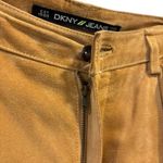 DKNY VINTAGE Y2K  100% Suede Leather Flare Pants tan/brown, Size 10 Photo 6