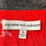 Cupcakes and Cashmere Elisa Skirt in Poppy Red Ruffle Floral Size Large L Photo 4