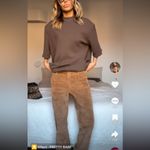 Lands' End  brown corduroy traditional fit size 33 pants Photo 11