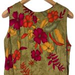 R & K Vintage Originals Women’s 14 Green Floral Print Maxi Boho Cottage Dress Photo 1