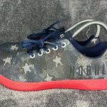 Nobull  Vintage Flag Trainers USA Red Blue Stars Shoes Women Sz 8.5 CrossFit Rare Photo 0
