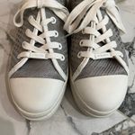 JSlides J/SLIDES Gray Natasha Crochet Platform Sneaker, Size 7 Photo 5