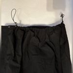 ASOS Bubble Hem Drawstring Black Mixed-Material Maxi Dress – Women’s US 4 Photo 6