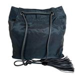 Prada RARE Black Nylon Tassel Drawstring Shoulder Bag Photo 0