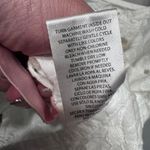 Louna Blouse Women Medium White Eyelet Ruffle Shoulder Rent The Runway Cropped Photo 9