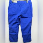 Chico's Chico’s Secret Stretch Waist Casual Straight Leg Crop Pants in Royal Blue Grotto Photo 5