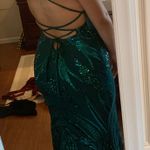 Emerald Green Prom / Formal Dress Size L Photo 3