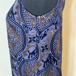 Navy & gold velvet burnout shift dress Size undefined Photo 2