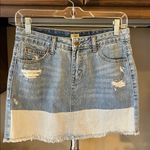 True Craft Denim Jean Skirt Distressed Western Rodeo Womens 5  Photo 2