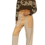 French Connection Kylah Camouflage Print Cropped Jumper Sweater Khaki/Multi M Photo 0