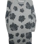 Enzo Angiolini Kenzo Women’s Grey Flocked Velvet Tiger Logo Fleece Sweatshirt Dress-Size Large Photo 0