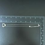 Swavorski SWAROVSKI Swan Signed Rhodium Plated Open Heart Pave Crystal Pendant Necklace 5g Photo 8