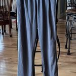 The Comfy Track Pants Sweatpants Womens Small Gray Blue Stripe Photo 4
