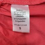 SUMMER Coral Ruched Halter Top Peekaboo Back Elastic Waist Peplum Hem Women’s S Orange Photo 5