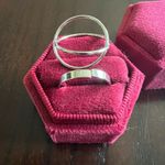 Women’s Stainless Steel Silver Stackable Rings 2 Pack Set Size 7 Photo 1