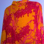 ModaPosa Gabriella Tunic Dress Big Coral Orange Fuchsia Women Size XL Beach Chic Photo 8
