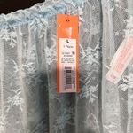 COLSIE Women’s Light Blue Sheer Lace Mini Skirt Cover Up Sz L NWT Size L Photo 1