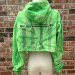 VTG Green tiedye softball 2012 cropped hoodie sweatshirt/ L /Excellent condition Size M Photo 4