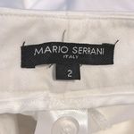 Mario Serrani Mario‎ Serrani Italy White Crop Pants Wide Leg Size 2 Photo 7