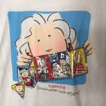 Fruit of the Loom Vintage warning grandma with photos T-shirt with photo slots size large best tag Photo 3