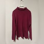 Long sleeve maroon turtlenecks shirt Red Size L Photo 4