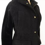 NWOT Eden Society Sherpa Faux Fur Lined Black Hooded Jacket Women’s Size L Size L Photo 5