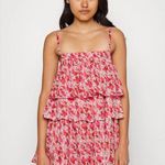 Free People NEW  One Women's Talia Tunic / Dress Pink Combo Size Medium Photo 5