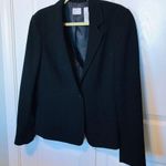 Emma James Liz Claiborne Womens Size 14 Black Coat Blazer Office Professional Photo 1