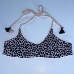 Topshop NWOT Leopard Shirred Smocked Tasseled Bikini Set Size 4 Photo 4