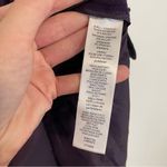 Laundry by Shelli Segal Faux Leather Trim Peplum Jacket Plum Purple Black Blazer Photo 8