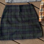 Brandy Melville  Skirt Dark Green Plaid Photo 0