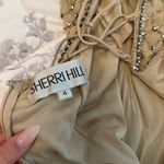 Sherri Hill Nude Beaded Prom Dress Photo 5