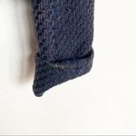 Vince Frayed Edge Scuba Moto Jacket Navy Size Medium Photo 5