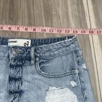 Garage  high waisted festival distressed denim shorts size 7 Photo 4