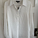 Lulus NWT  white button front blouse size large Photo 0
