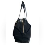 Henri Bendel Jetsetter Style Nylon Satchel – Saffiano Trim, Expandable Sides Photo 14