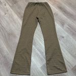 Princess Polly  Plaid Brown Tan Pull On Pants 6 Fall Autumn High Rise Photo 4