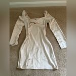 Princess Polly  Shiny Long Sleeve Champagne Mini Dress 🍾🥂✨ Photo 2