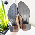 OTBT  Belfair Tan Leather Zip Up Embellished Ankle Boots Size 6 Photo 5