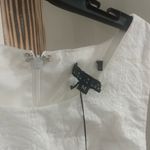 Maria Bianca Nero  White Textured Sleeveless Dress Size Medium NWT. $229 Photo 3