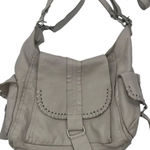 We The Free  Leigh distressed leather hobo bag Pearl $200 crossbody fall casual Photo 0