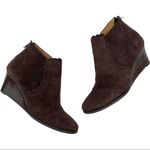 Jack Rogers Wedge Ankle Bootie Emery Dark Espresso Scalloped Trim Suede Size 6 Photo 12