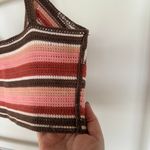 None Boho Handmade Crochet Triangle Bra Festival Summer Spaghetti Strap Crop Top Photo 4