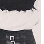 Topshop wool blend chevron skort with belt detail micro mini skirt trend us 4 Photo 2