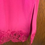 Dennis Basso Caviar Crepe Bateau Neck Top with Lace Hem A376928 Photo 3
