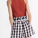 Madewell Linen-Cotton Paperbag Shorts in Gingham Check Size 2 Photo 1