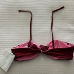 Veronica Beard  Gilly Tie-Front Bandeau Bikini Top Photo 3